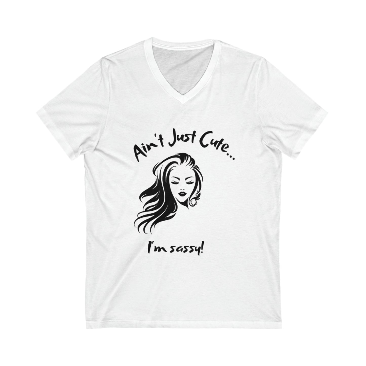 "Sassy" Goddess Jersey Short Sleeve V-Neck Tee ** Limited Edition