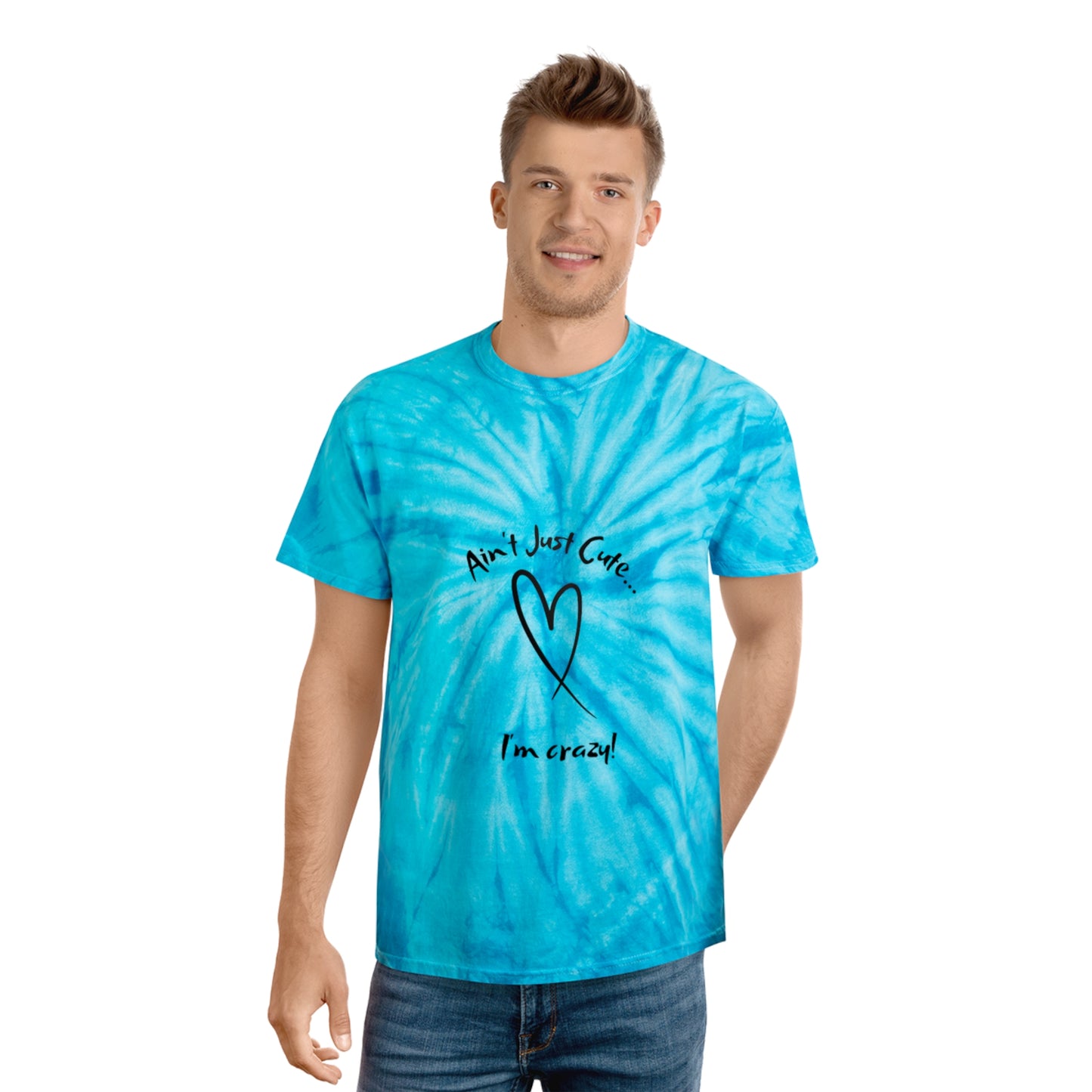 "Crazy" Unisex Tie-Dye Tee, Cyclone