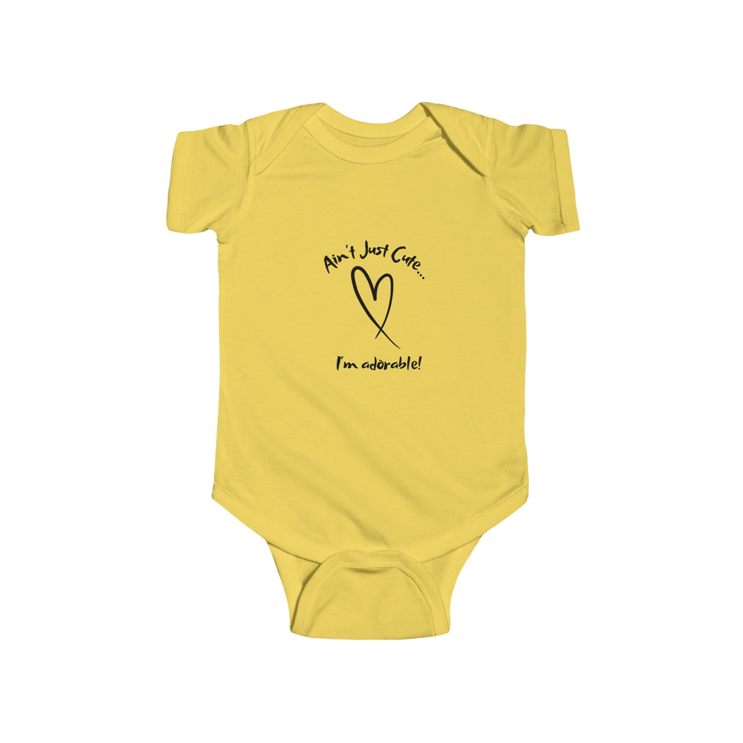 "Adorable" - Infant Fine Jersey Bodysuit