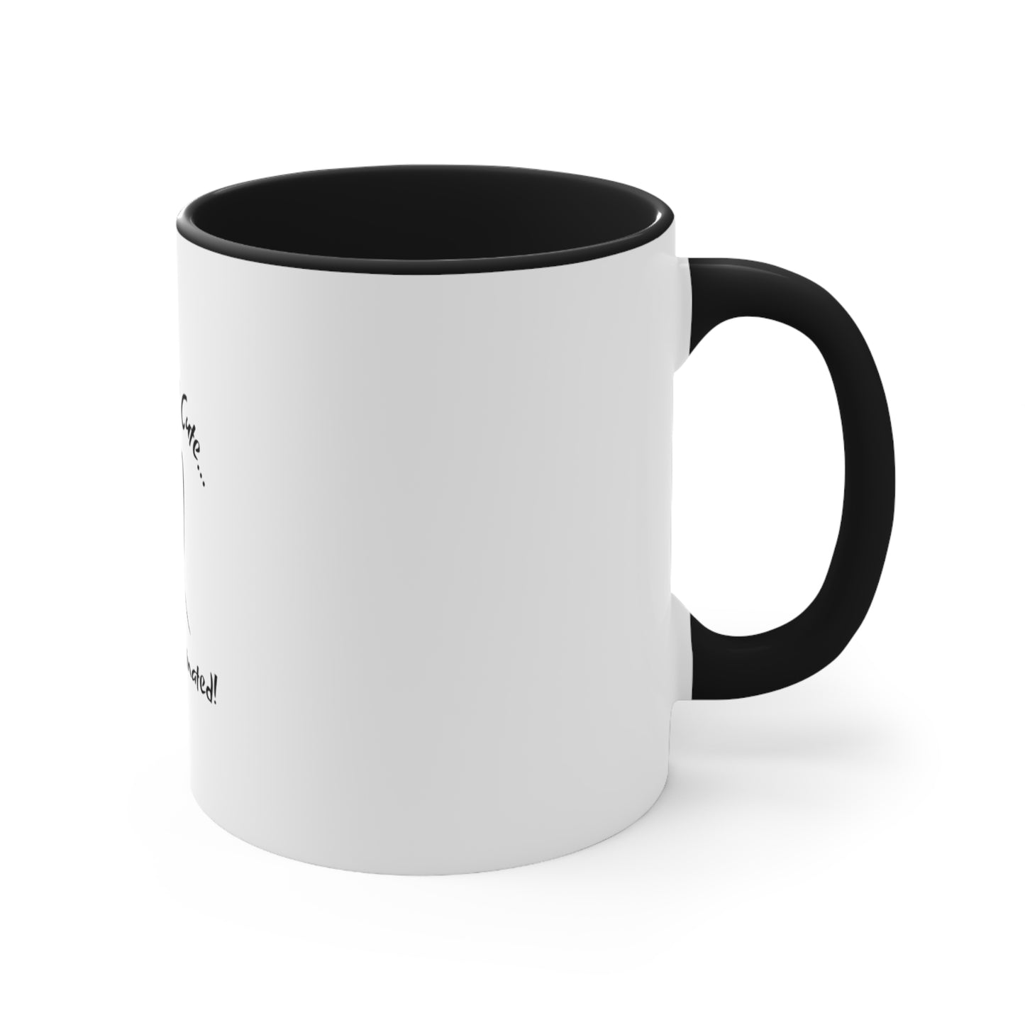 "Caffeinated" 2 tone Coffee Mug, 11oz